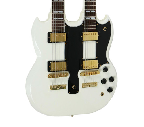 2006 Gibson Custom Shop EDS-1275 Double Neck Electric Guitar Arctic White Finish