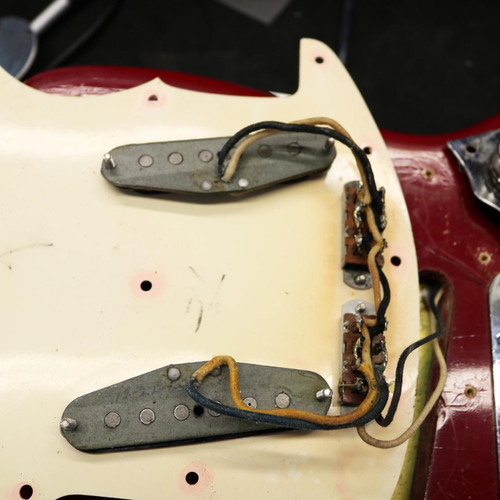 Vintage 1965 Fender Mustang Electric Guitar Red