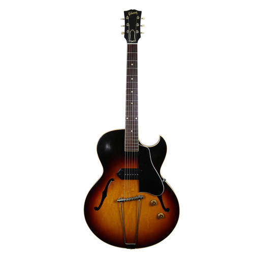 Vintage 1959 Gibson ES-225T Thinline Hollow Body Electric Guitar Sunburst Finish