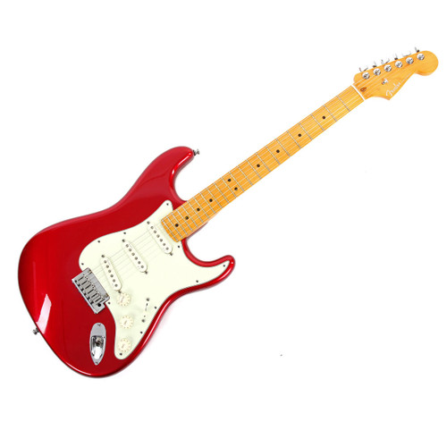 2011 Fender American Deluxe Stratocaster Electric Guitar Candy Apple Red