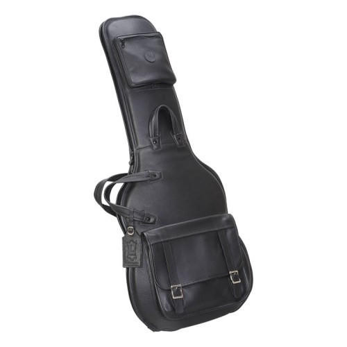 Levy's LM18 Black Leather Electric Guitar Bag