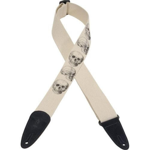 Levy's "Skull" 2" Cotton Guitar Strap