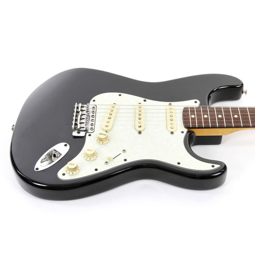 Used 1996 Fender Made In Japan Stratocaster Electric Guitar Black Finish