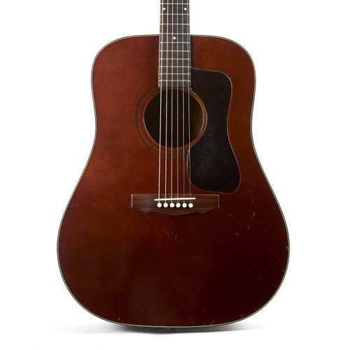 Vintage 1978 Guild D-25 Dreadnought Acoustic Guitar Brown Finish