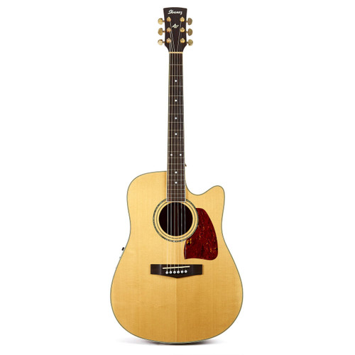 Used Ibanez AW100ECE Acoustic Electric Guitar Natural Finish