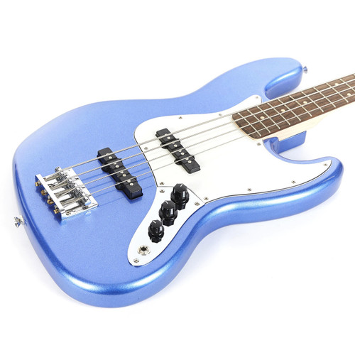 Squier Contemporary Jazz Bass in Ocean Blue Metallic | Cream City