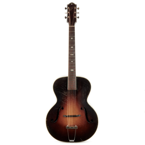 Vintage Weymann Archtop Acoustic Guitar Sunburst