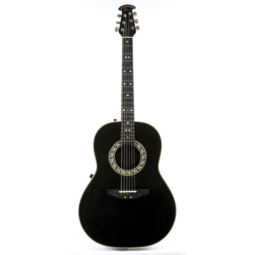 Used Ovation Model 1712 Custom Balladeer Black 1989