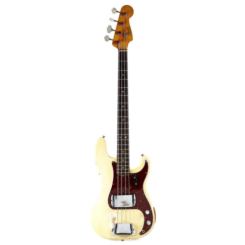 Vintage Fender Precision Bass Olympic White 1966