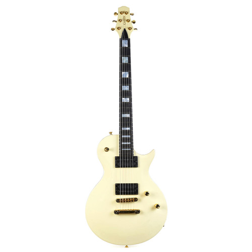 Used Carvin CS4 California Single Cutaway Carved Top - Classic White