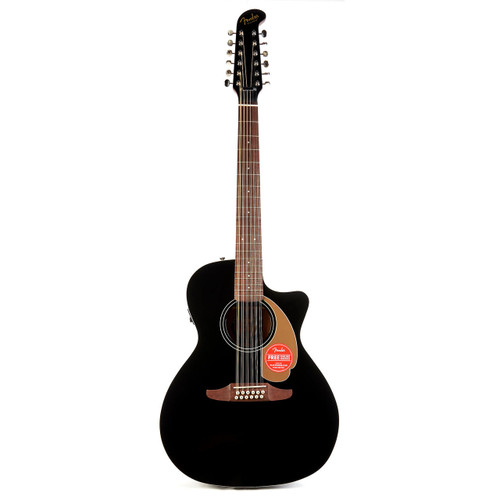 Fender Villager 12 String V3 Acoustic Electric Walnut - Black