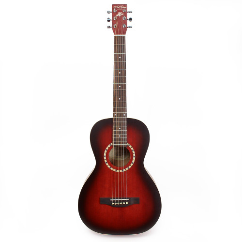 Art & Lutherie Ami Spruce Parlor Acoustic Guitar in Burgundy w/ Gigbag