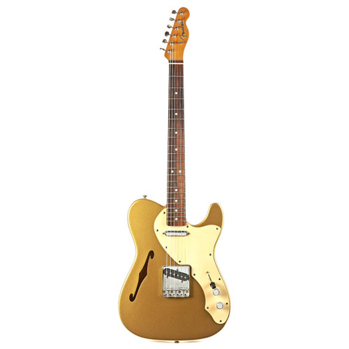 Used Fender Custom Shop Telecaster Thinline Firemist Gold 1990