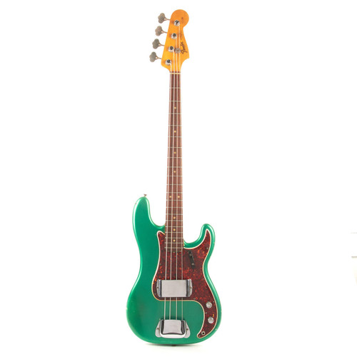 Vintage Fender Jazz Precision Bass Sherwood Green Olympic White 1965