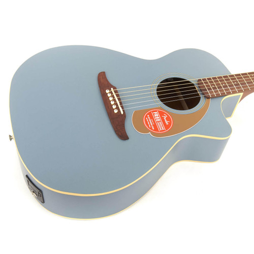 Fender Newporter Player Walnut Acoustic Electric - Ice Blue Satin