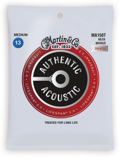 Martin MA150T Authentic Acoustic Lifespan 2.0 Medium Strings 13-56