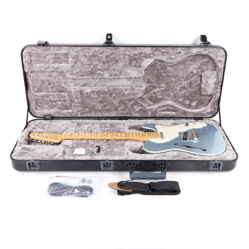 Used Fender American Elite Telecaster Thinline Mystic Ice Blue 2016