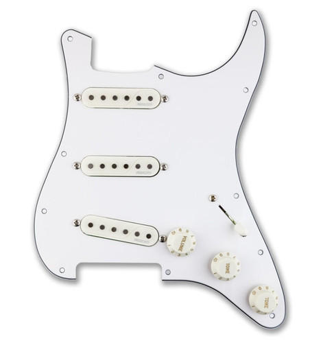 Fishman Fluence Stratocaster Loaded Pickguard - White