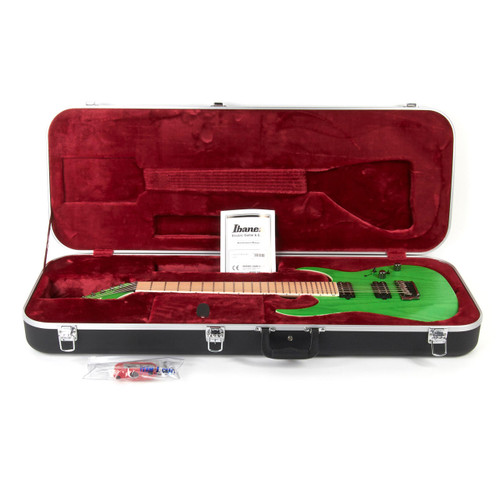 Ibanez RGR5227MFX Prestige 7 String - Transparent Fluorescent Green