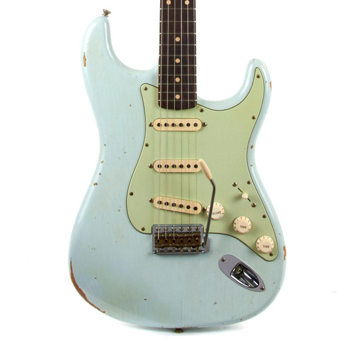 Used Fender Custom Shop 1960 Stratocaster Relic Sonic Blue 2017