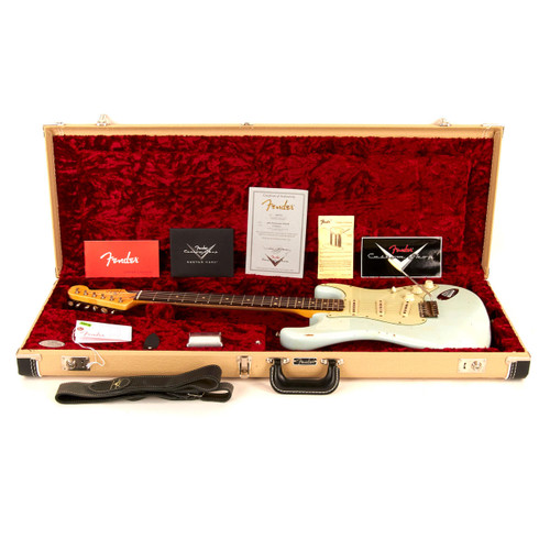 Used Fender Custom Shop 1960 Stratocaster Relic Sonic Blue 2017