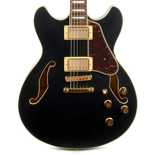 Ibanez AS73G Hollowbody Electric - Black Flat