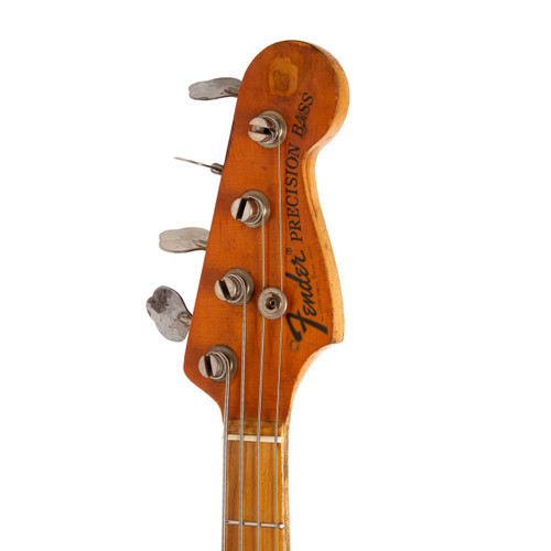 Vintage Fender Precision Bass Custom Color Black 1970