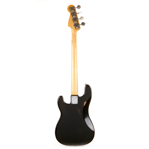 Vintage Fender Precision Bass Custom Color Black 1970