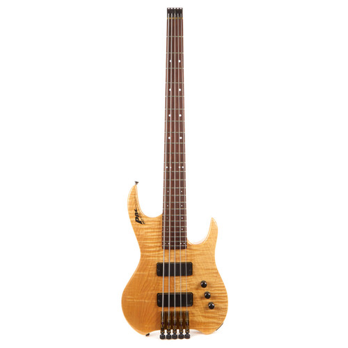 Used PBC Dave Bunker 5-String Headless Bass Natural