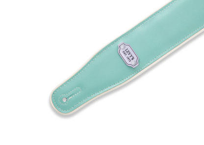 Levy's M26VCP 2 3/4" Reversable Vinyl Guitar Strap - Burgundy and Seafoam Green