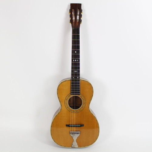 Vintage Oak Parlor Acoustic Guitar