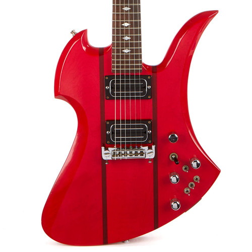 Vintage B.C. Rich Mockingbird Trans Red 1982