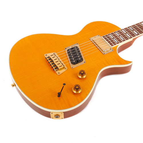 Used Gibson Nighthawk Standard Amber Flame Top 1991