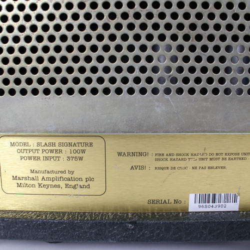 1996 Marshall JCM Slash Signature 2555SL 100W Tube Amp Head