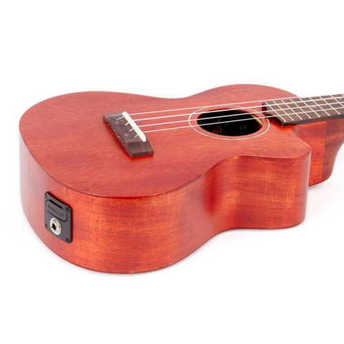 Gretsch G9121 A.C.E. Tenor Acoustic Electric Ukulele with Gig Bag - Vintage Mahogany Stain