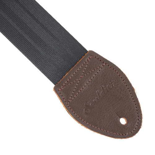 Souldier Plain Seatbelt Guitar Strap - Black & Brown