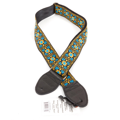 Souldier Fillmore Turquoise Pattern Guitar Strap - Black
