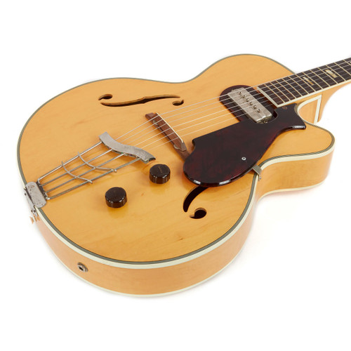 Vintage Harmony H-65 Electric Archtop Natural 1963