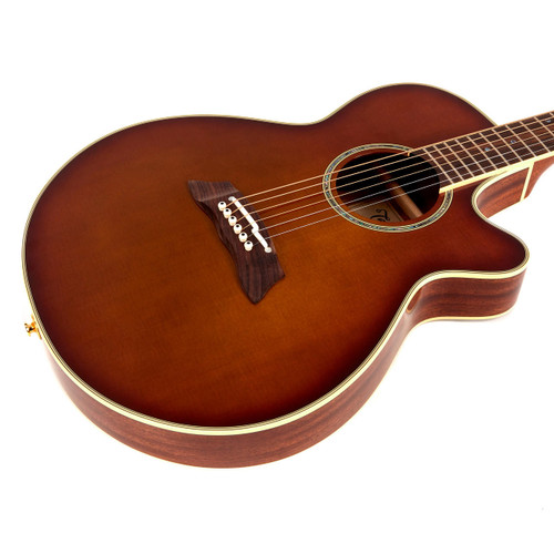 Used Takamine TSP138CTB Thinline Acoustic Electric - Tea Burst