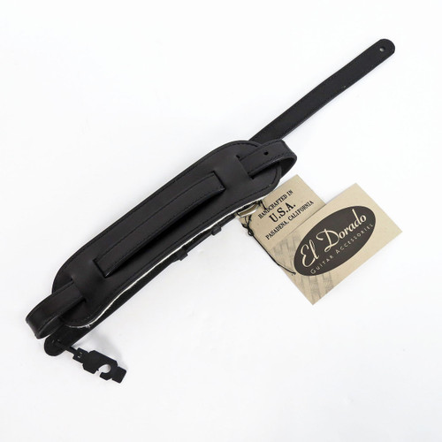 El Dorado Guitar Strap 1" "Vintage Plain" Model Black