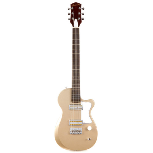 Harmony Juno Travel Size Small Body Electric Guitar - Champagne