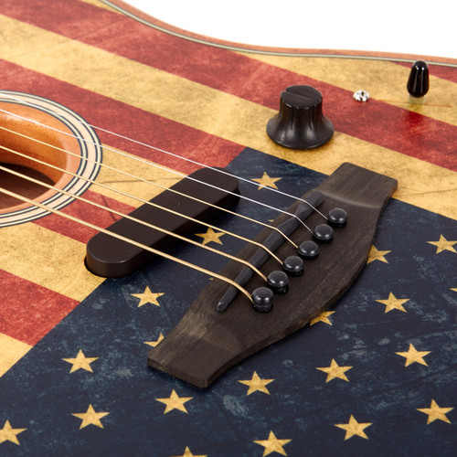 Fender American Acoustasonic Stratocaster - USA Flag Print