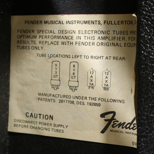 Vintage Fender Vibro Champ 6W 1x8 Tube Combo Amp -1978