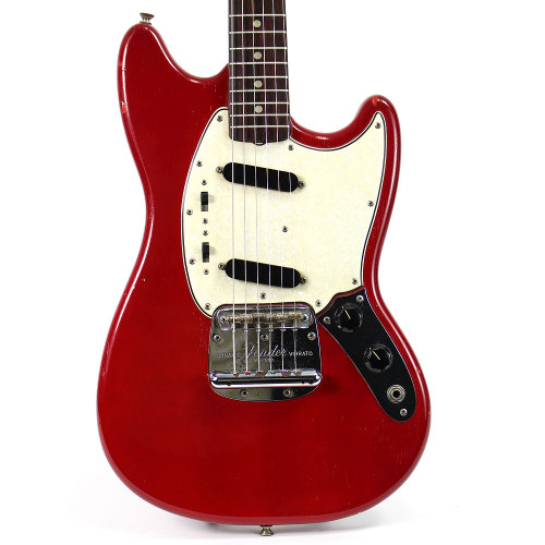 Vintage 1965 Fender Mustang Electric Guitar Finished in Red