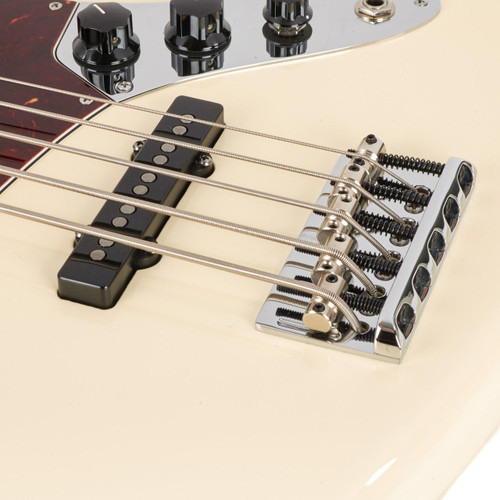 Used Fender American Standard Jazz Bass V 5-String Olympic White 2015