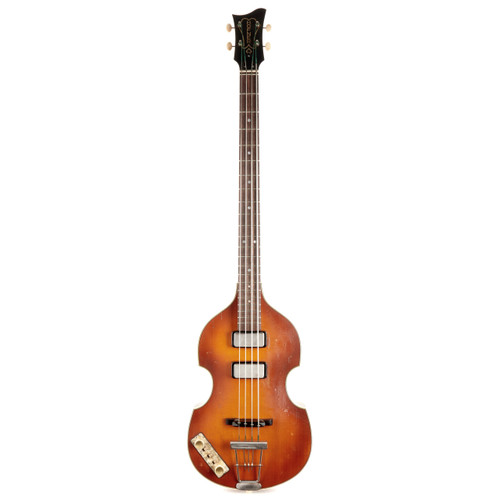 Hofner H500/1-61L-RLC-0 1961 Violin Bass Left Handed - Vintage Aged Sunburst