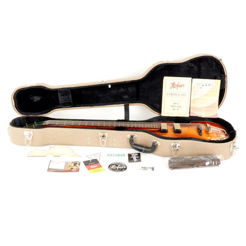 Hofner H500/1-61L-RLC-0 1961 Violin Bass Left Handed - Vintage Aged Sunburst