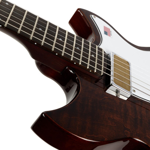 Harmony Rebel Figured Flame Maple Top - Transparent Brown