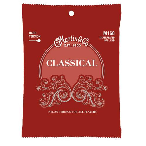 Martin M160 Classical Silverplated Ball End Nylon Strings - 28-43
