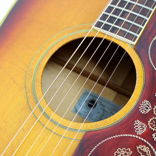 Vintage 1967 Epiphone FT110 Frontier Dreadnought Acoustic Guitar Sunburst Finish